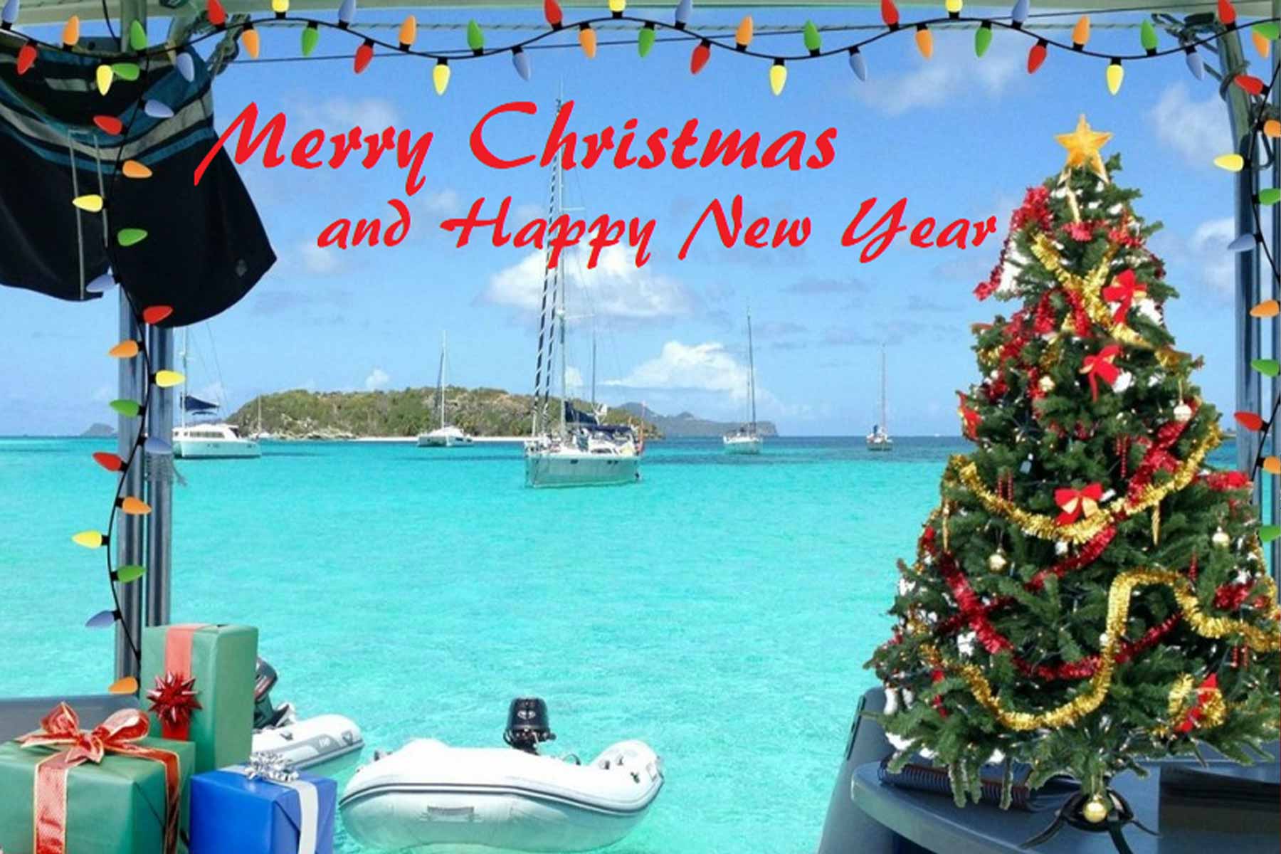 Merry Christmas Happy New Year Queensland Yacht Charters